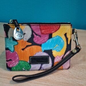 Rare Dooney & Bourke Multicolor Duck Patten Wristlet
